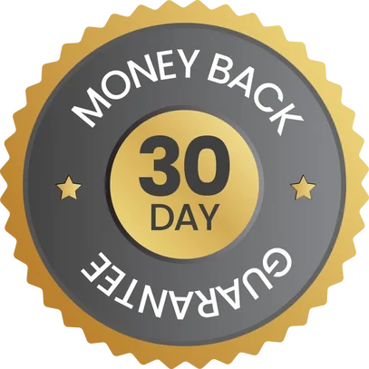 30 Days Money Back Guarantee 30 Days Money Back Guarantee